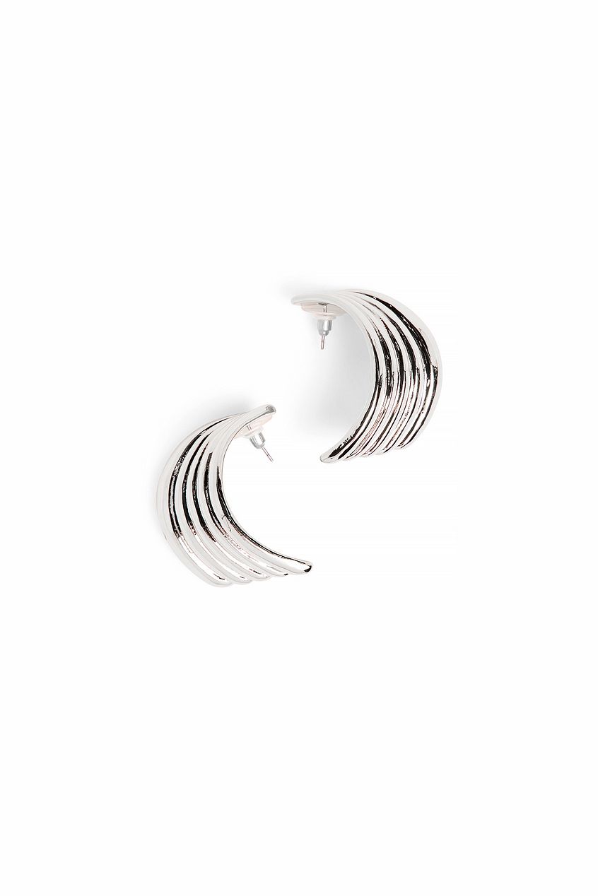 Curved Cluster Earrings