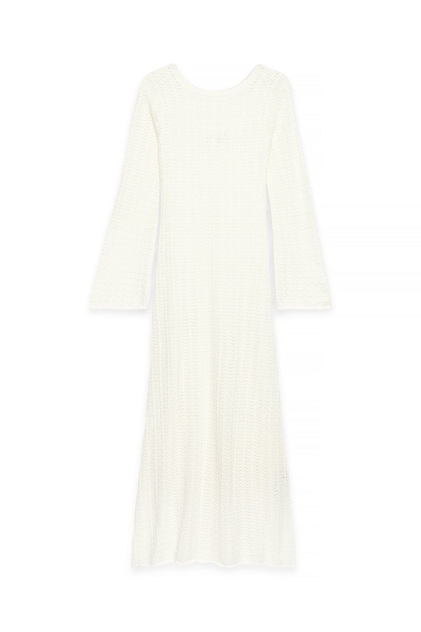 Na-kd - Deep Back Knitted Maxi Dress
