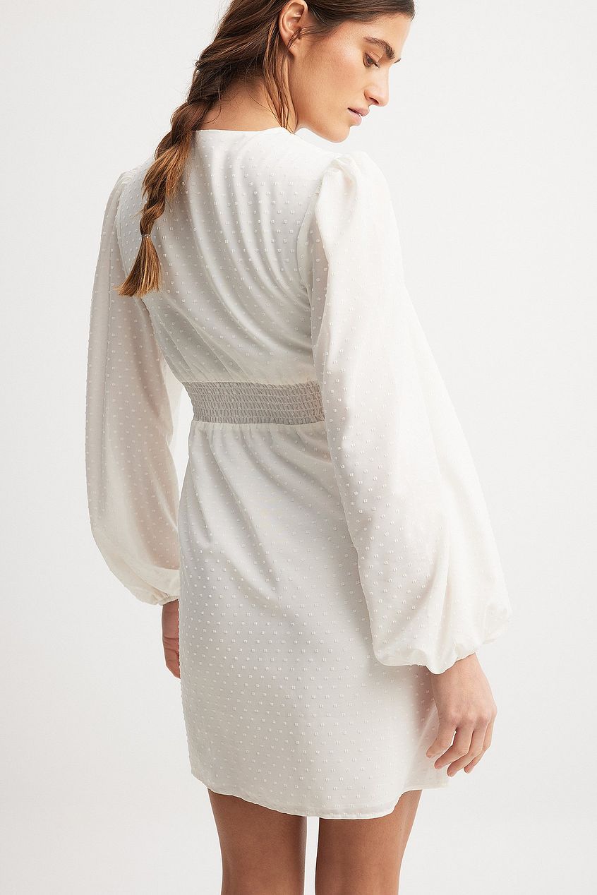 Dobby Dot Chiffon Dress