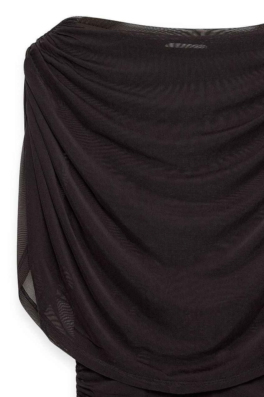 Na-kd Draped Cape Mini Dress