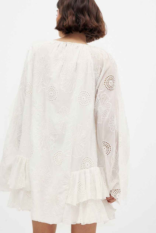 Na-kd - Embroidered Volume Mini Dress