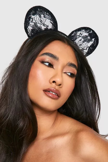 Halloween Lace Cat Ears