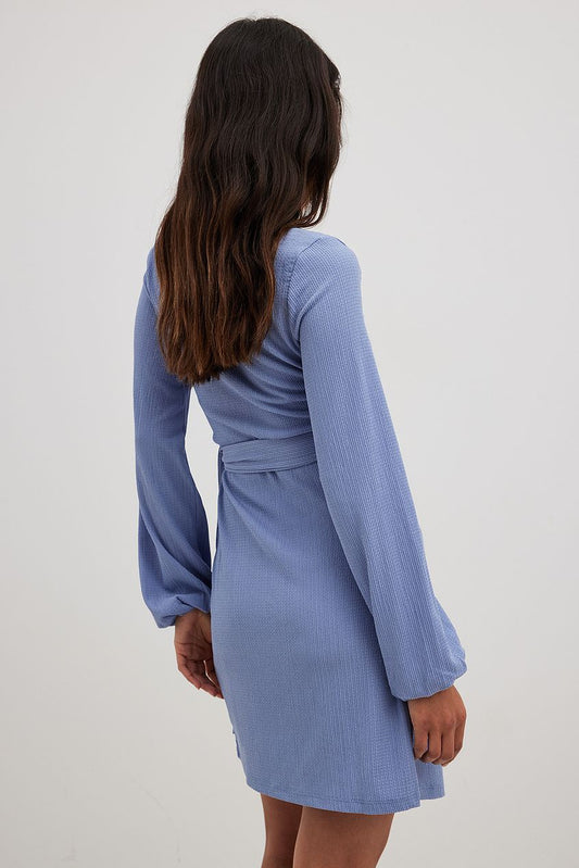 Flowy Wrap Structured Dress