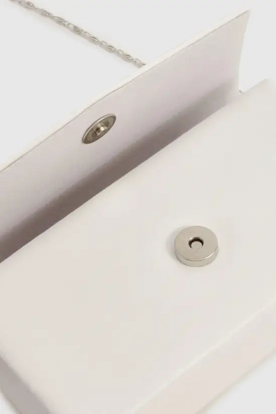 Structured Clutch Bag & Chain