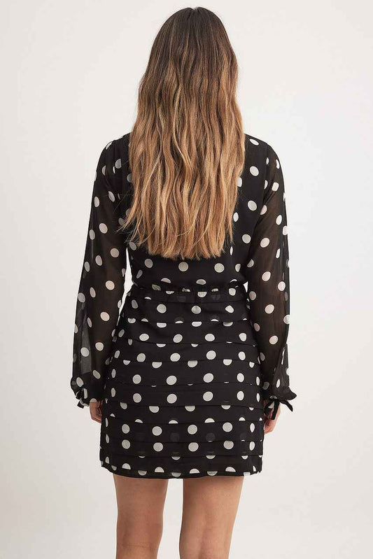 Na-kd Gathered V-Neck Mini Dress