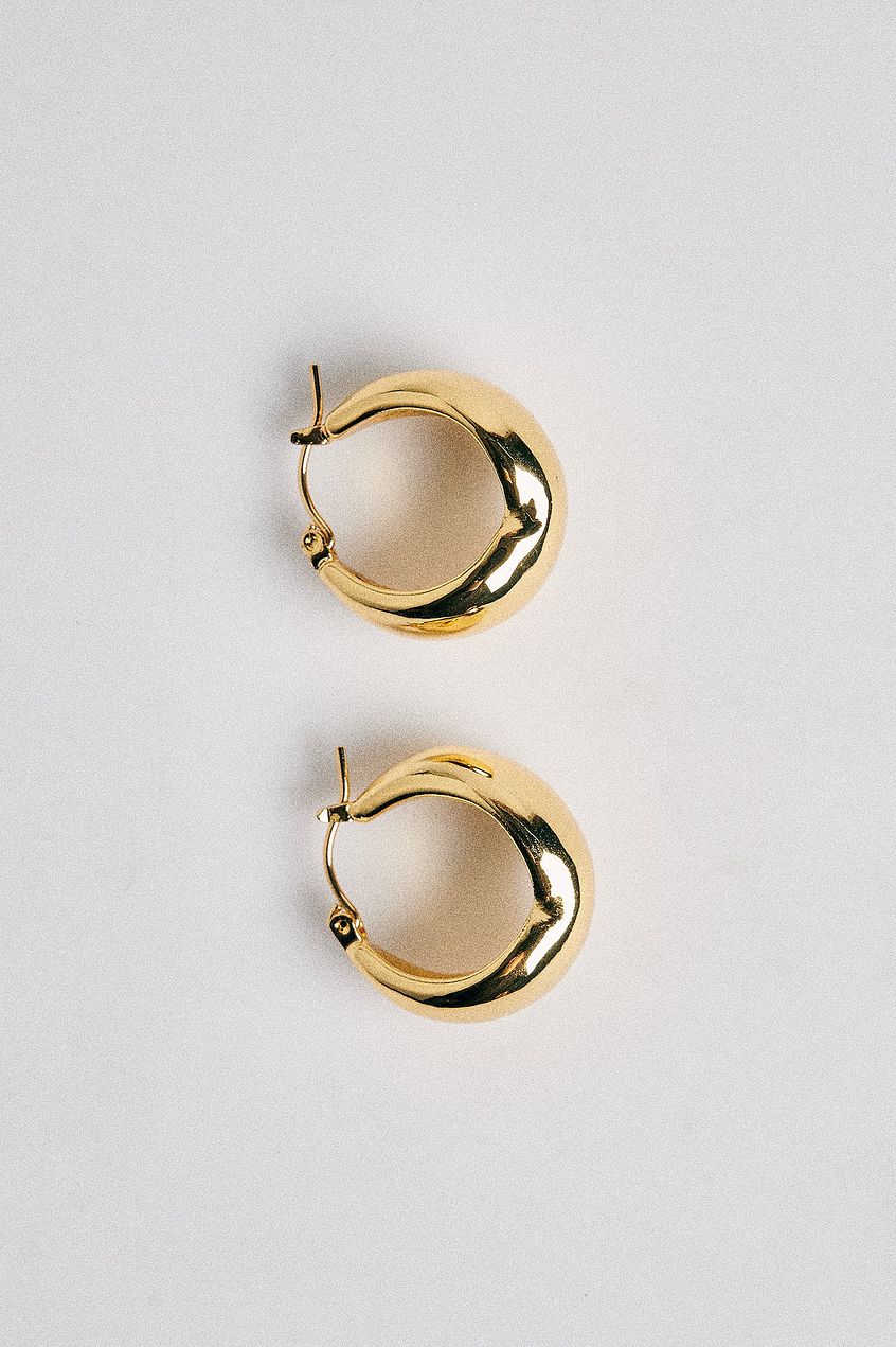 Gold Plated Chunky Earrings
