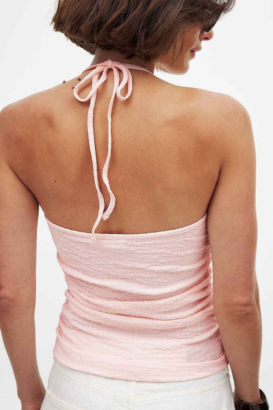 Halterneck Structure Top