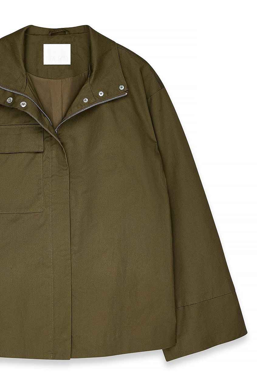 Na-kd High Neck Oversized Short Trenchcoat