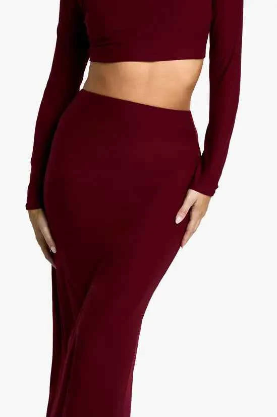 boohoo Soft Touch Maxi Skirt
