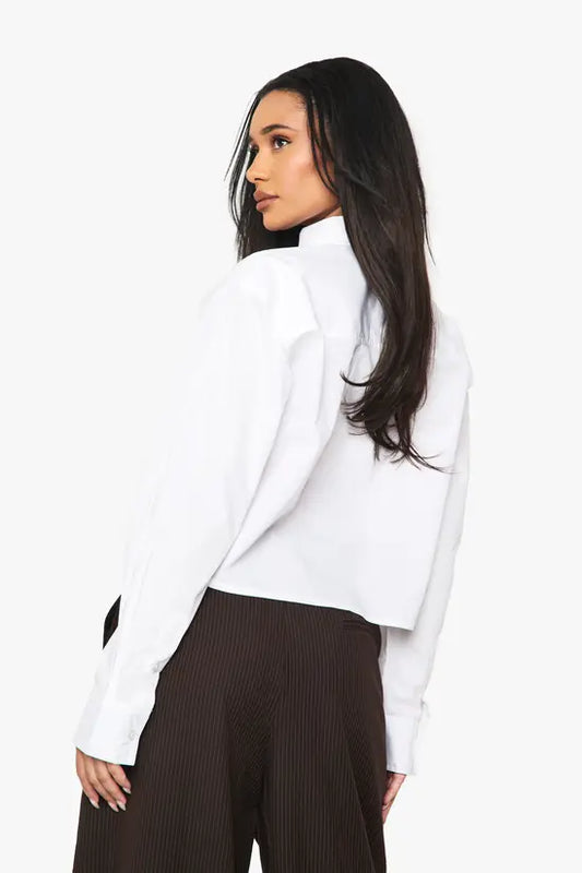 boohoo Boohoo Basics Cropped Shirt