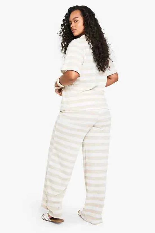 boohoo Plus Single Channel Drawstring Waist Super Oversized Wide Leg