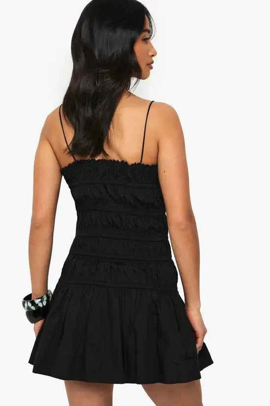 Boohoo - Petite Ruched Bandeau Mini Dress