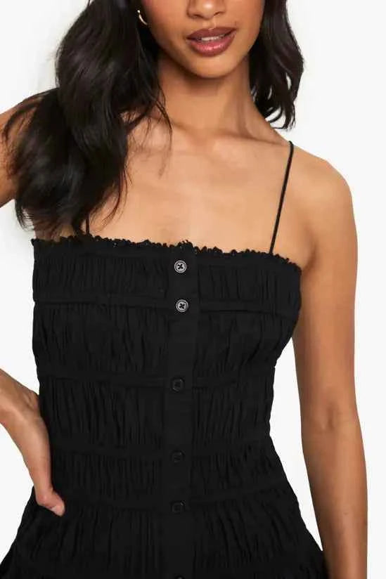 Boohoo - Petite Ruched Bandeau Mini Dress