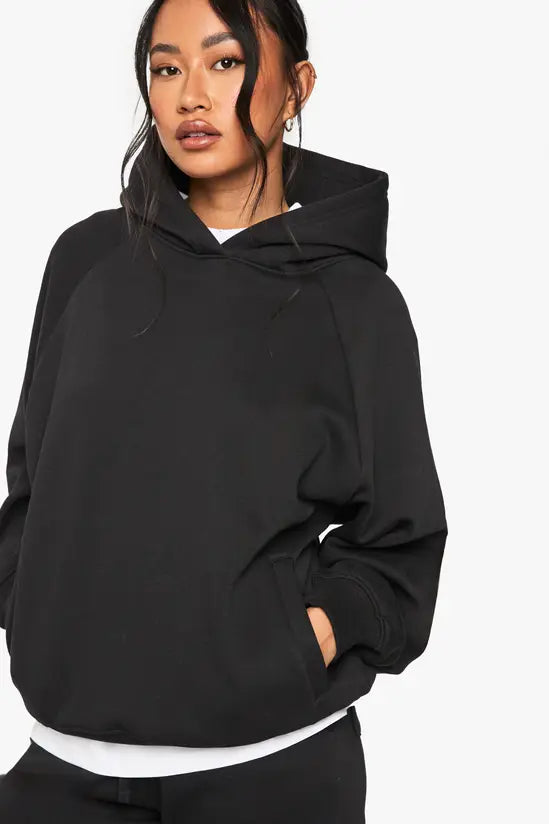 boohoo Raglan Seam Oversized Hoodie