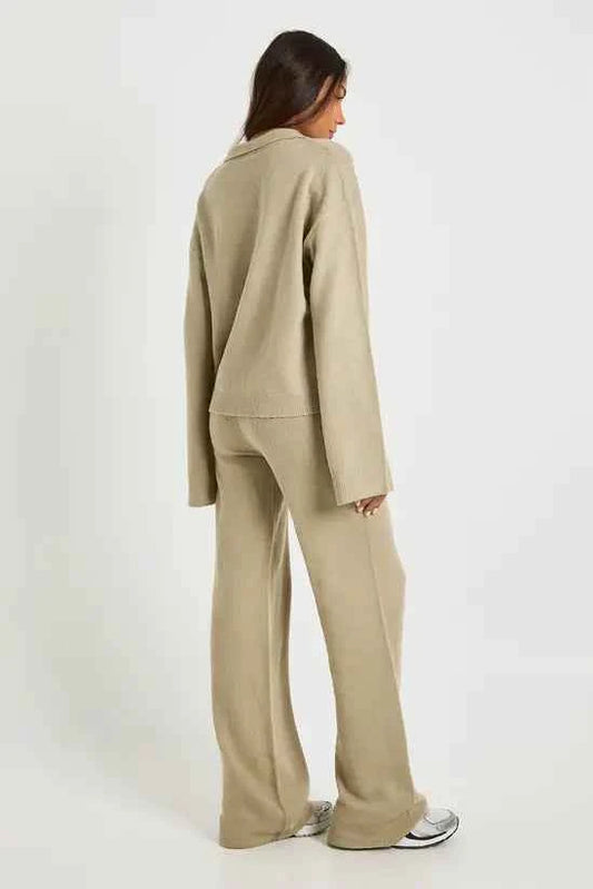 boohoo Tall Collared Button Down Oversized Knitted Jumper