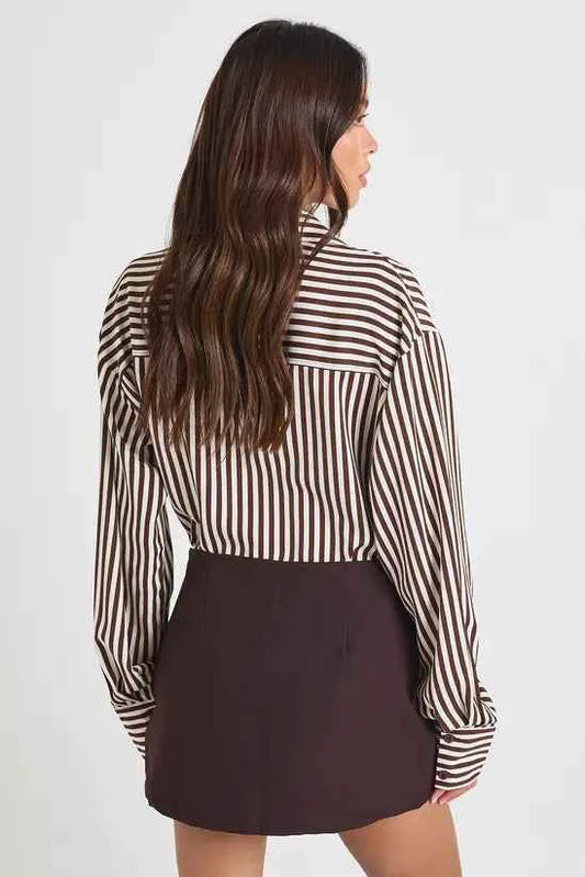 boohoo Tailored Wrap Front Mini Skort