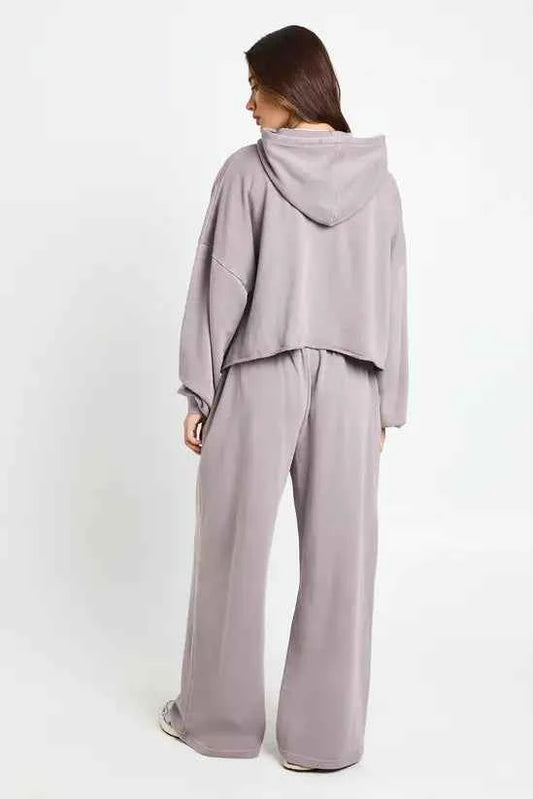 boohoo Petite Washed Distressed Hoodie