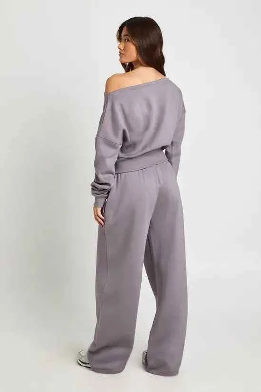 boohoo Off Shoulder Sweatshirt