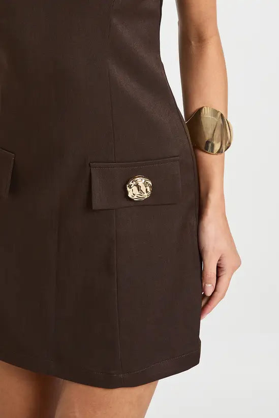 boohoo Tailored A-line Mini Dress