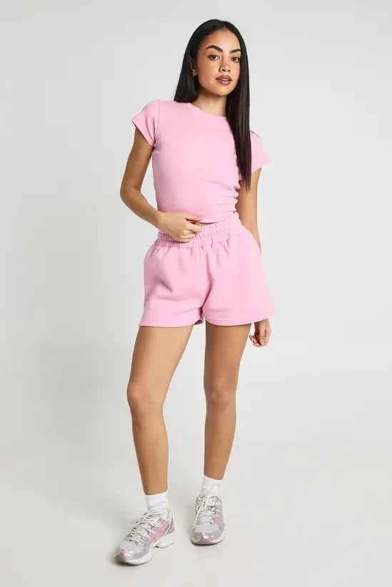 boohoo Contrast Binding Sweat Short