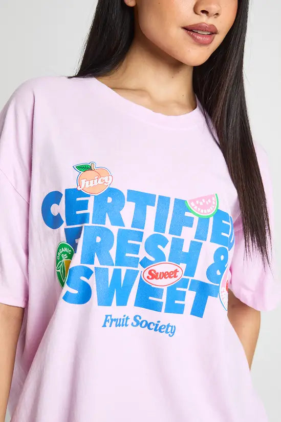 boohoo Certified Fresh and Sweet Fruits Printed T-Shirt