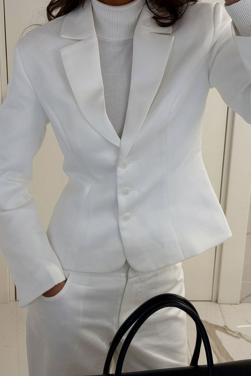 Na-kd Fitted Satin Blazer