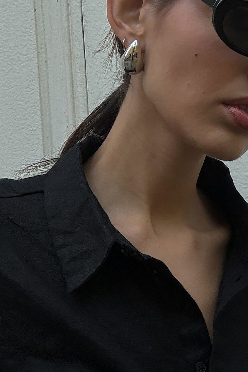 Teardrop Stud Earrings