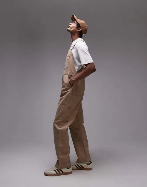 LEVI’S - Workwear Capsule Canvas Dungaree Trousers- beige