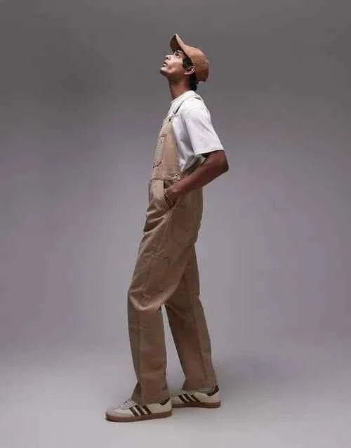 LEVI’S - Workwear Capsule Canvas Dungaree Trousers- beige