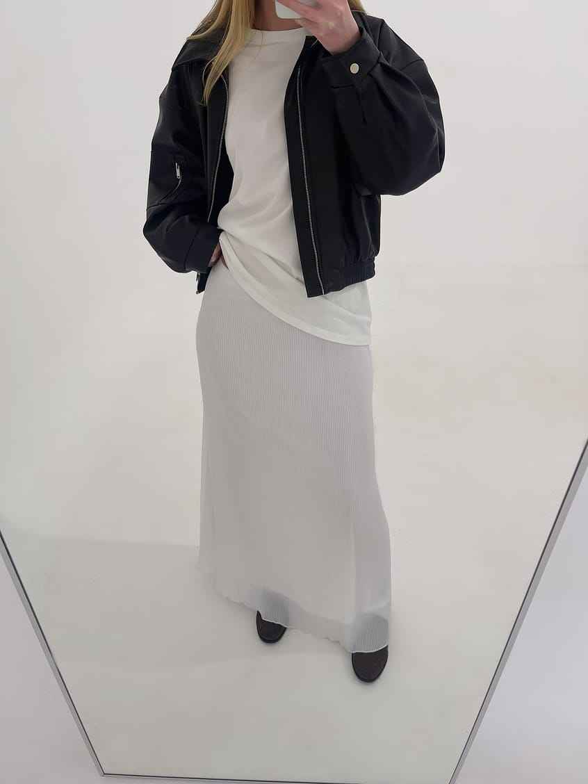 Na-kd Maxi Plissé Skirt