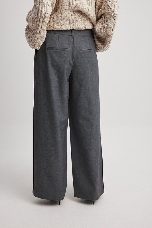 Mid Waist Suit Trousers