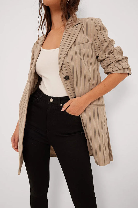 Skinny High Waist Raw Hem Jeans