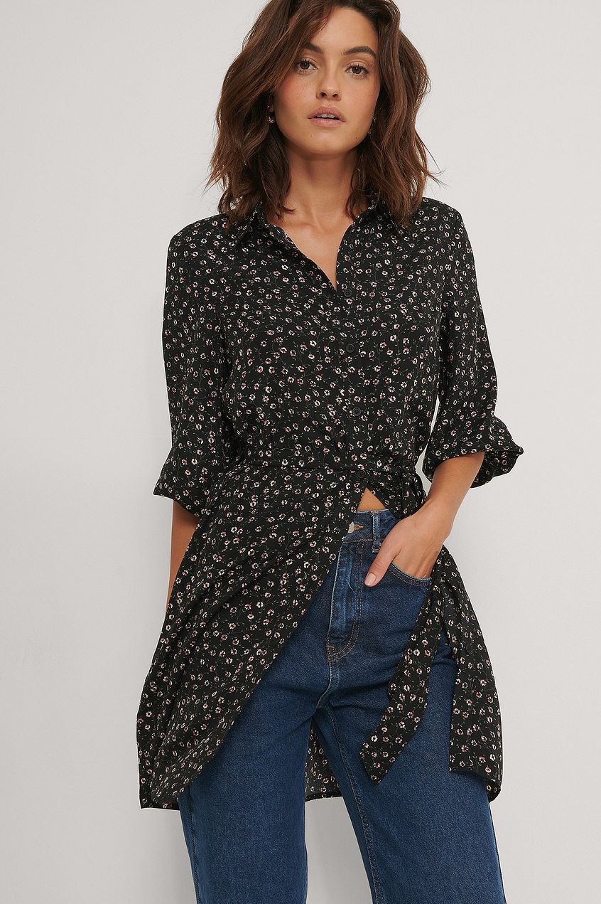 Belted Flower Dress