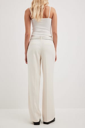 Belted Suit Trousers