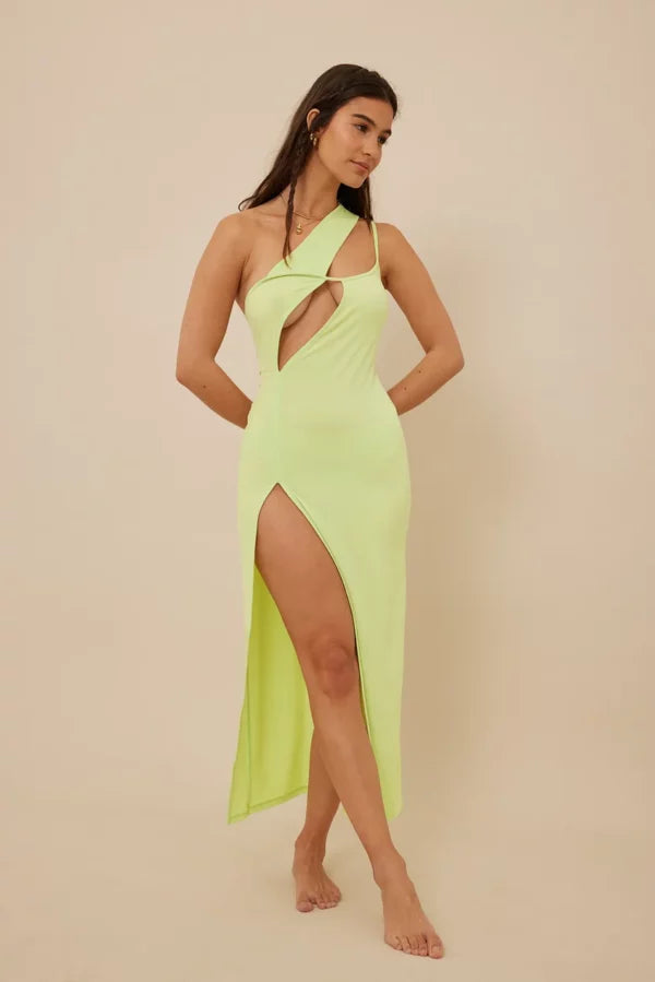 Cut Out Detail Midi Dress