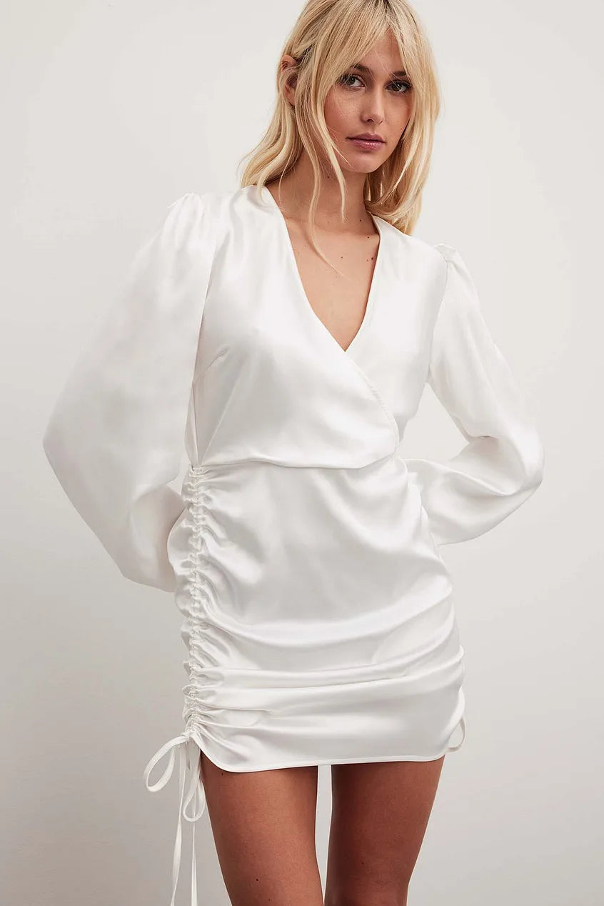 Drawstring Mini Dress