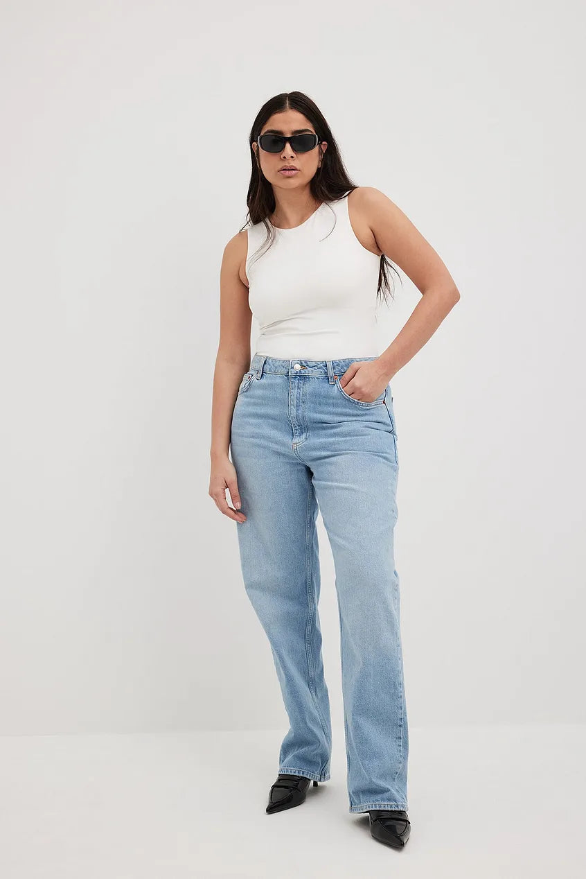 Straight High Waist Jeans