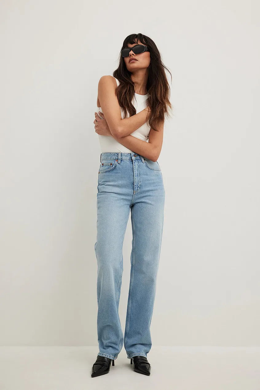 Straight High Waist Jeans