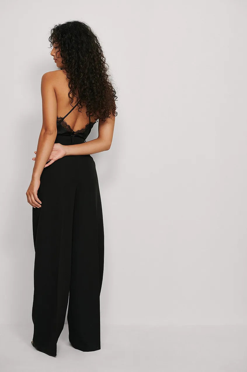 Lace back top