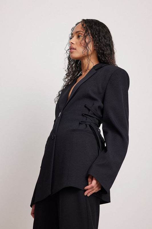 Fitted Lacing Blazer