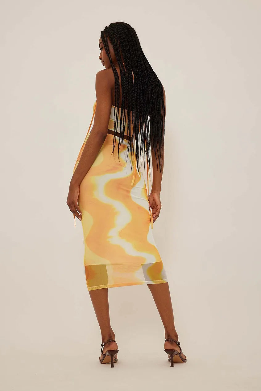 Midi Mesh Skirt