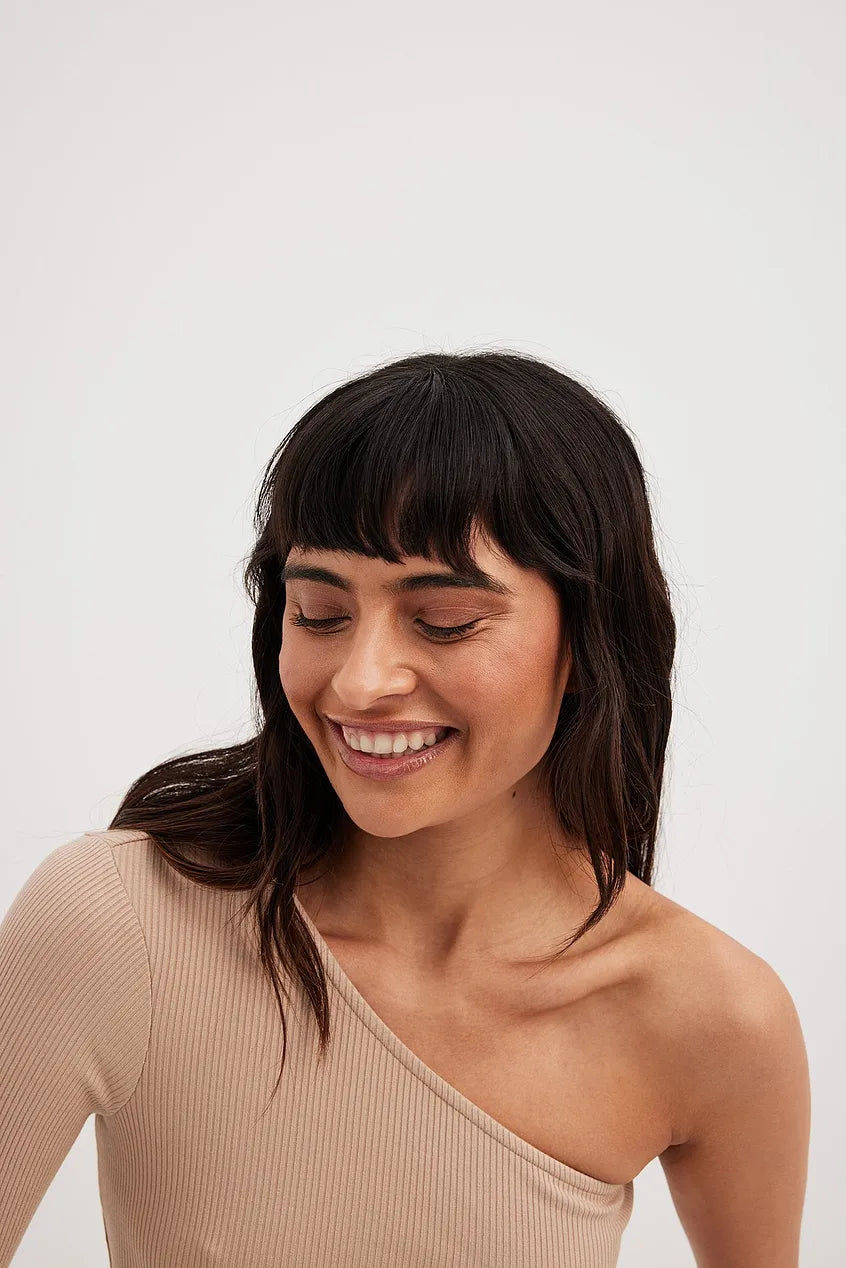 One Shoulder Rib Top
