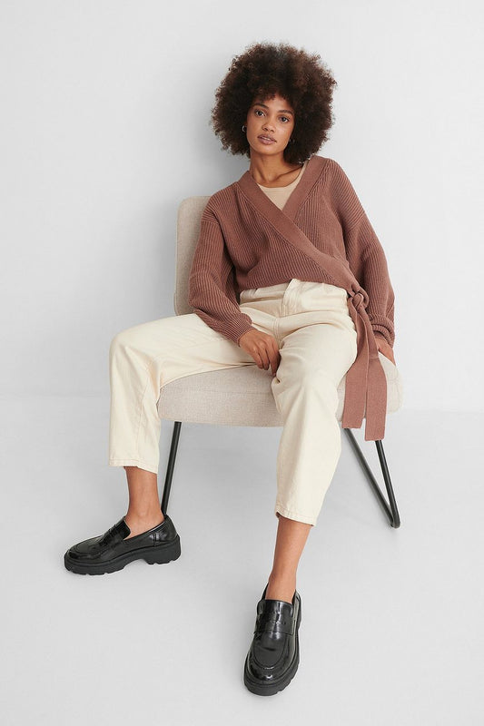 Overlap Knitted Sweater