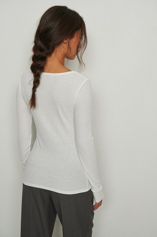 Press Button Long Sleeve Top