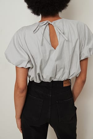 Puff Sleeve Cotton Top