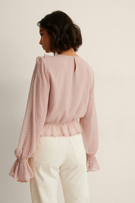 Dobby Multi Frill Blouse