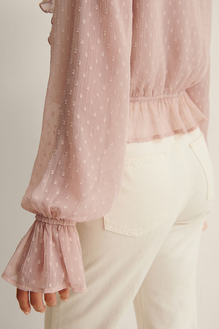 Dobby Multi Frill Blouse