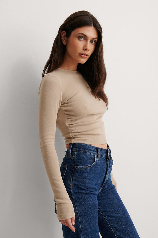 Open Back Knot Detail Top