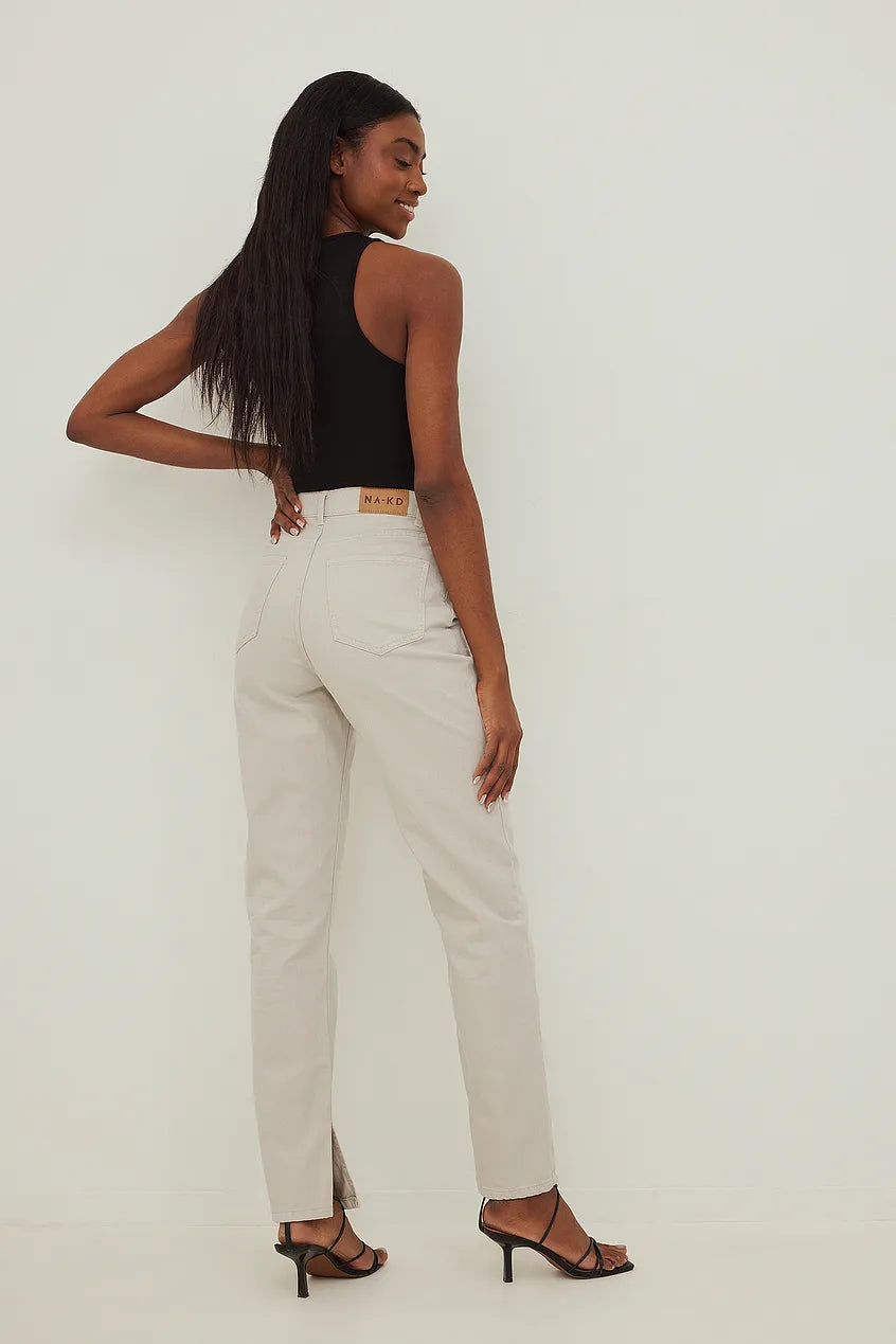 Side Slit Denim Jeans