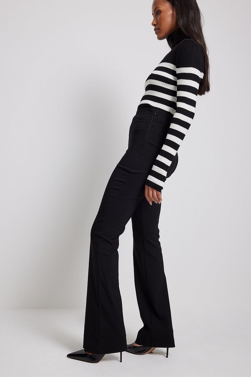 Slim-Fit Super Stretch Flared Pants